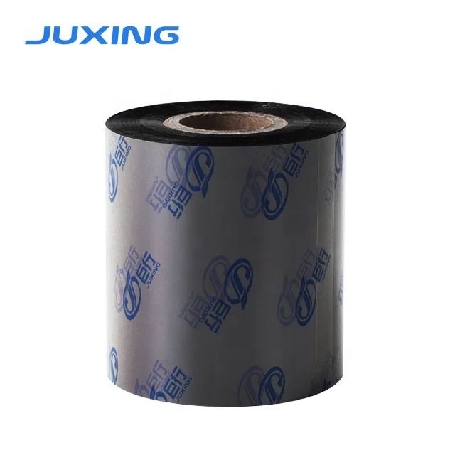 Juxing MT201 40mm*300M thermal transfer barcode printer riibon wax resin ribbon for barcode printer