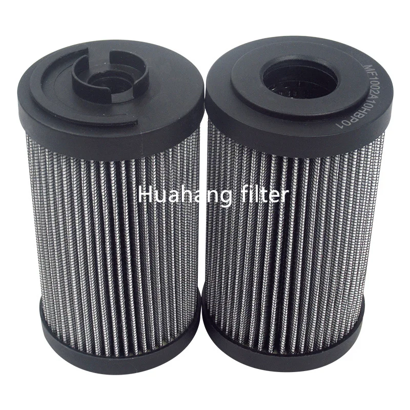 Stainless Steel Mesh Folding 10 micron fiberglass Hydraulic Oil filter MF1002A10NBP01 return oil filter element