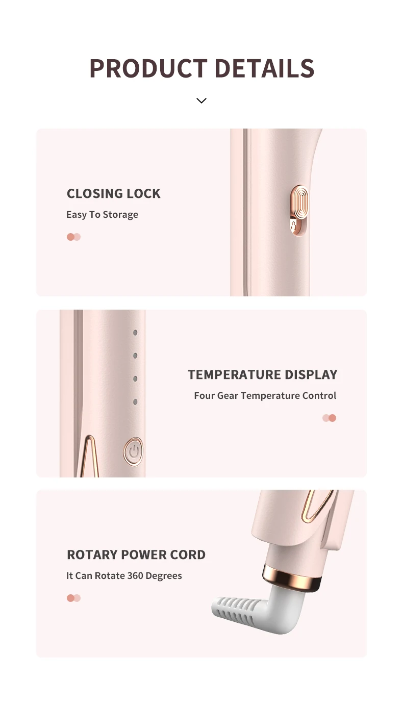 Temperature Adjustment Hair Clip Wave Perm Rod Bars Corn Curler Vivid And Vogue Hair Curler