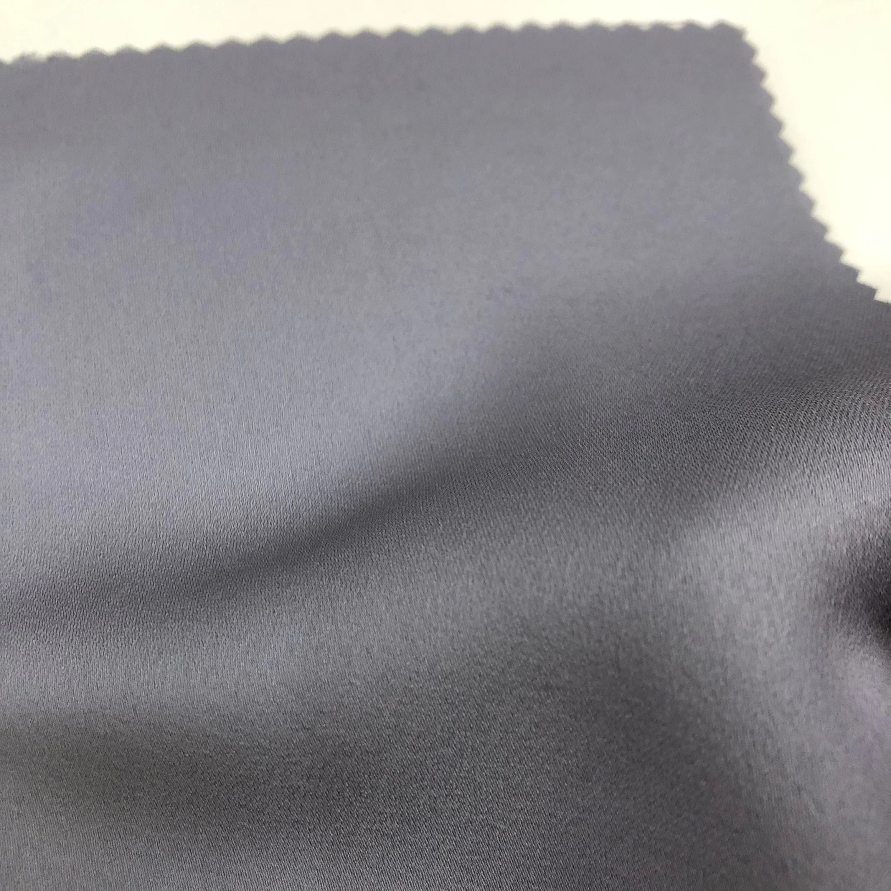 Crepe Satin Fabric for Women Garment 8822 Woven 100% Polyester Fabric Plain Dyed Poly 100% Polyester OEKO-TEX STANDARD fabric