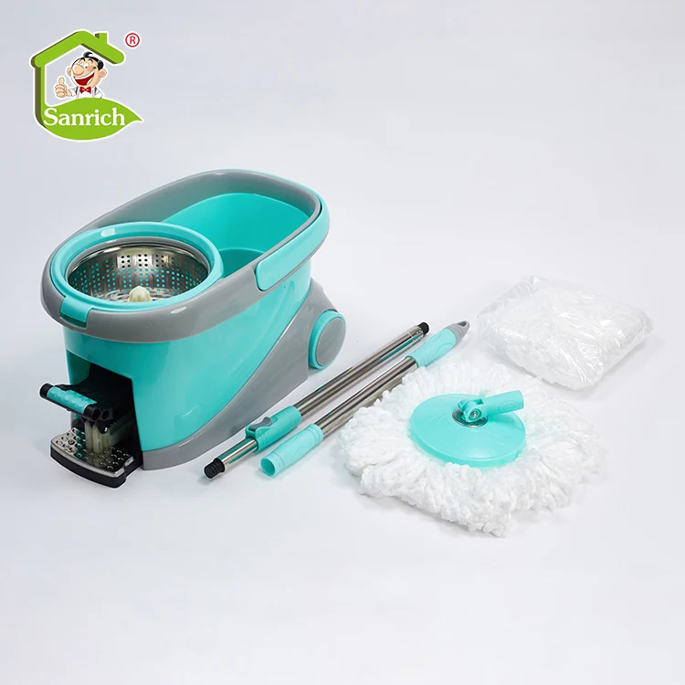 Customized Hot Deals Wholesale magic spin 360 microfiber mop with cleaning mop and stainless twisted pole mop