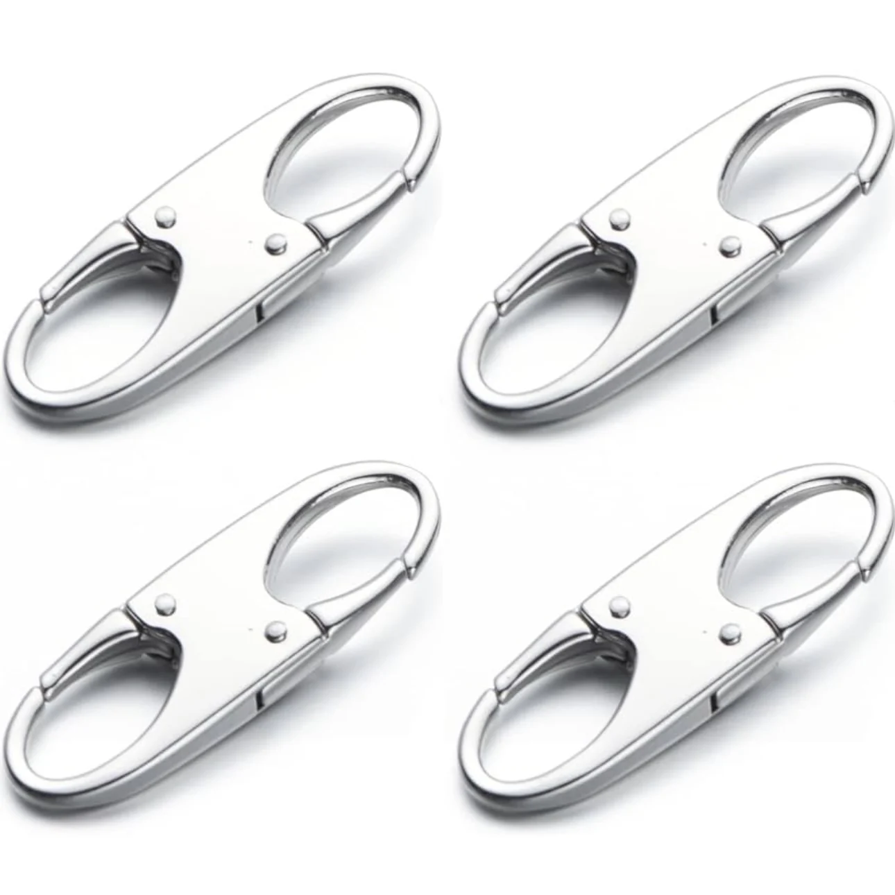 Multifunctional Double-opening Head Zips Anti-theft Buckle Metal Quick Replacement Nylon Zipper Pull Detachable Zipper Pull Bag