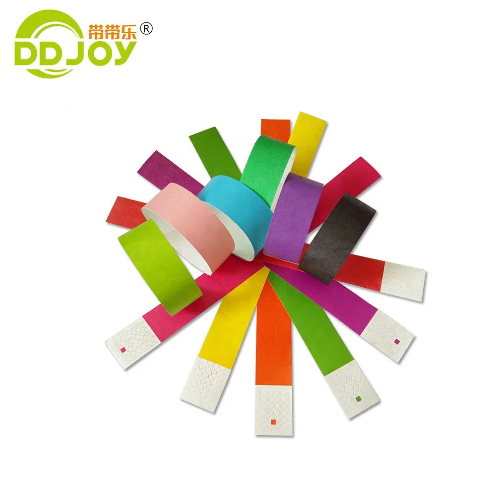 Cheap entry event Ticket 3/4 inch sheet tyvek wrist band / Wristbands , paper bracelet