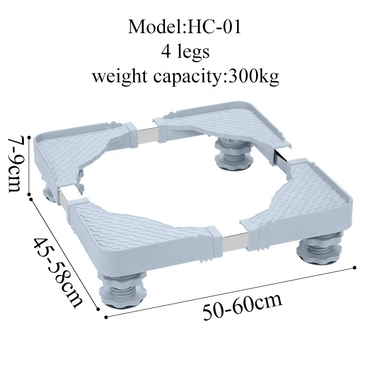 China supplier best price adjustable mini refrigeraotr fridge base stand for washing machine base