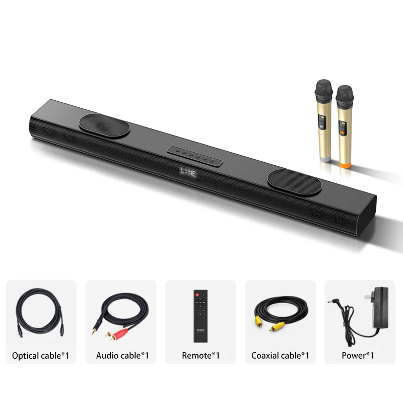 3D Surround Wireless Desktop Soundbar Speaker Home theater Sound bar BT 5.2 Bluetooths Speaker