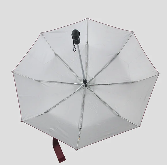 2023 super light Auto open and close three folding umbrella automatic foldable umbrella custom  Spring and summer sun protection