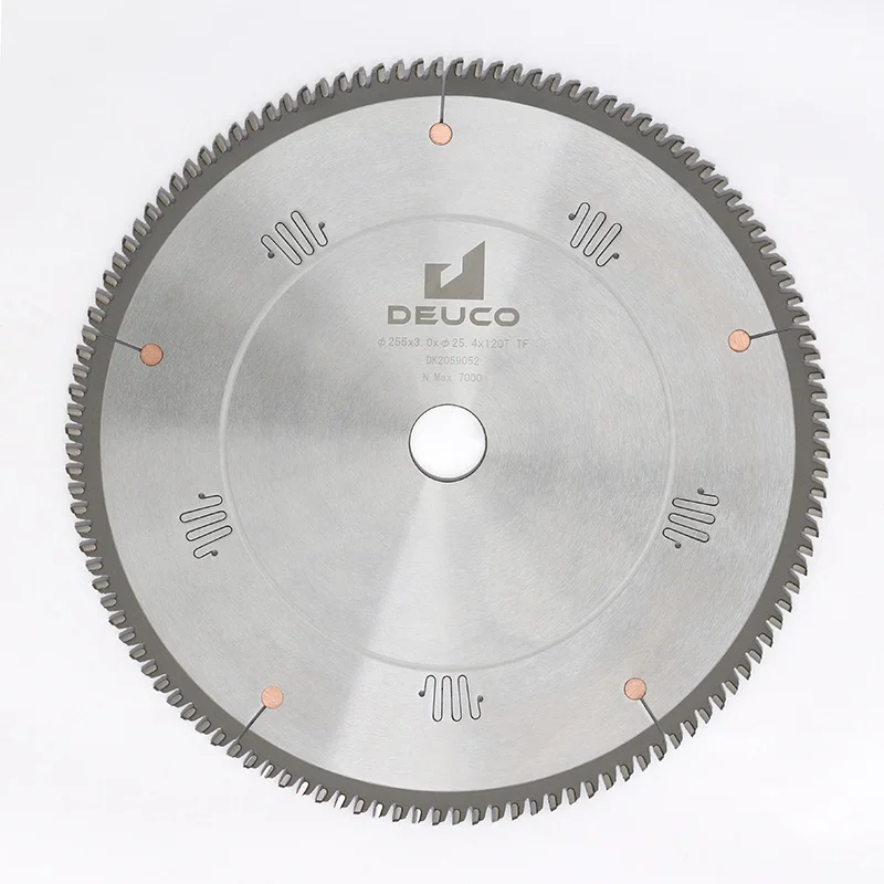 Industry Quality 75CR1 10in 255mm*120T TCT Circular Saw Blade For Aluminum Cutting