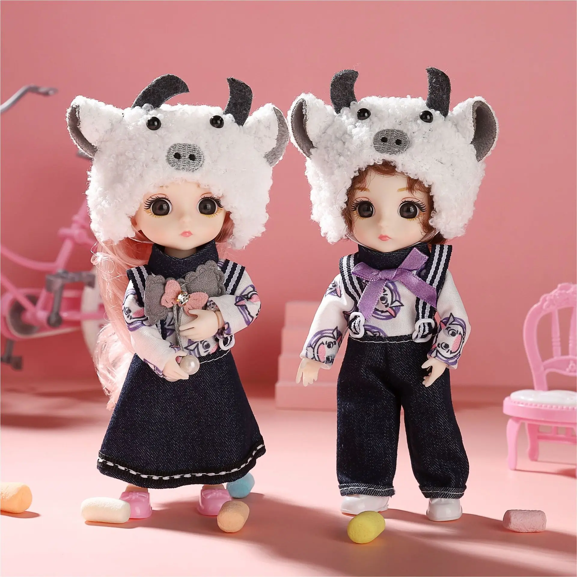 2023 New Girl doll gift set Little girl Princess wedding dress doll children toy gift For girs