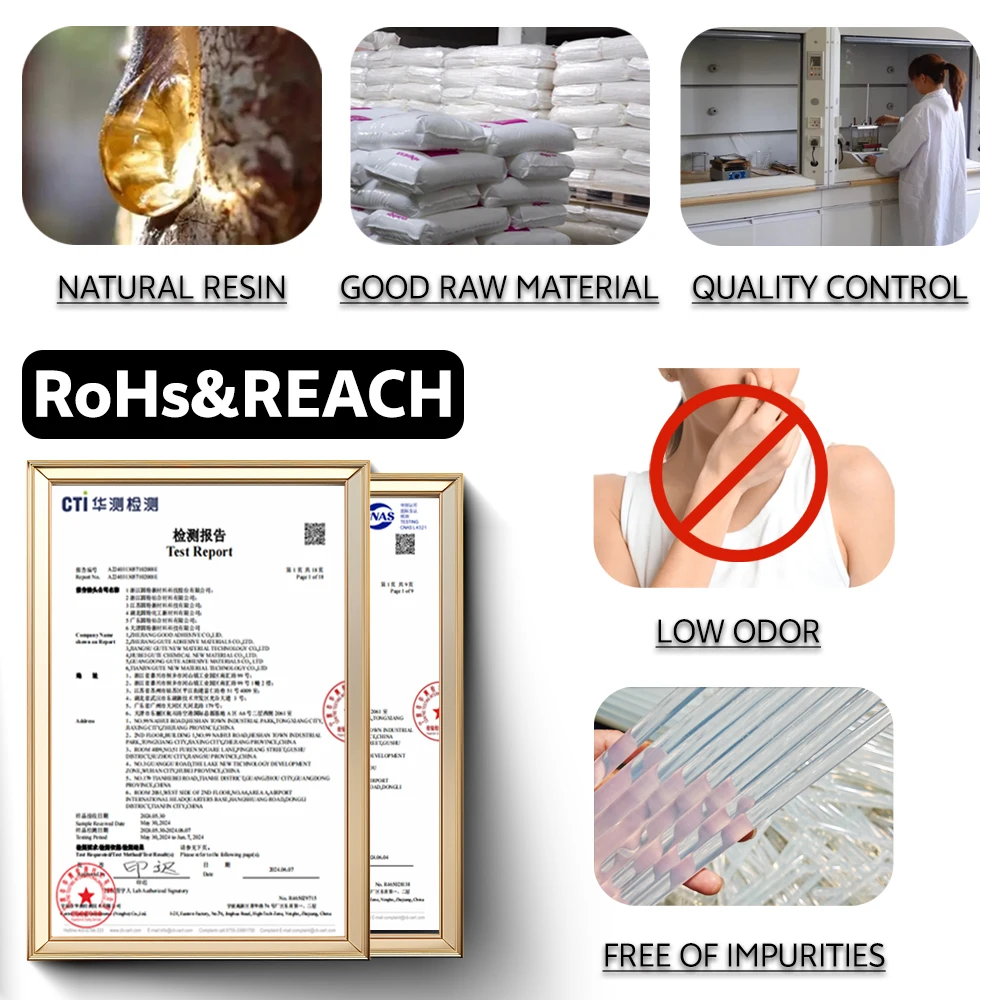 Transparent Hot Melt Glue Stick High Viscosity Household Strong Manual 11mm for Packing and Crafts