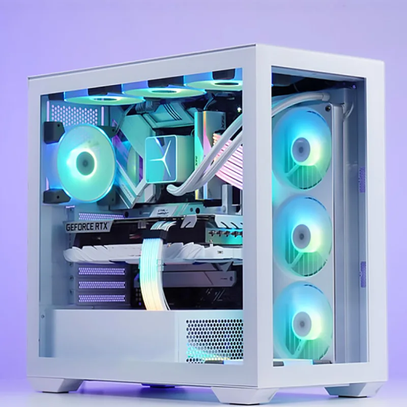 2023 Hot selling popular design computer case ATX case computer pc gaming RGB Fans Computer Cases & Towers