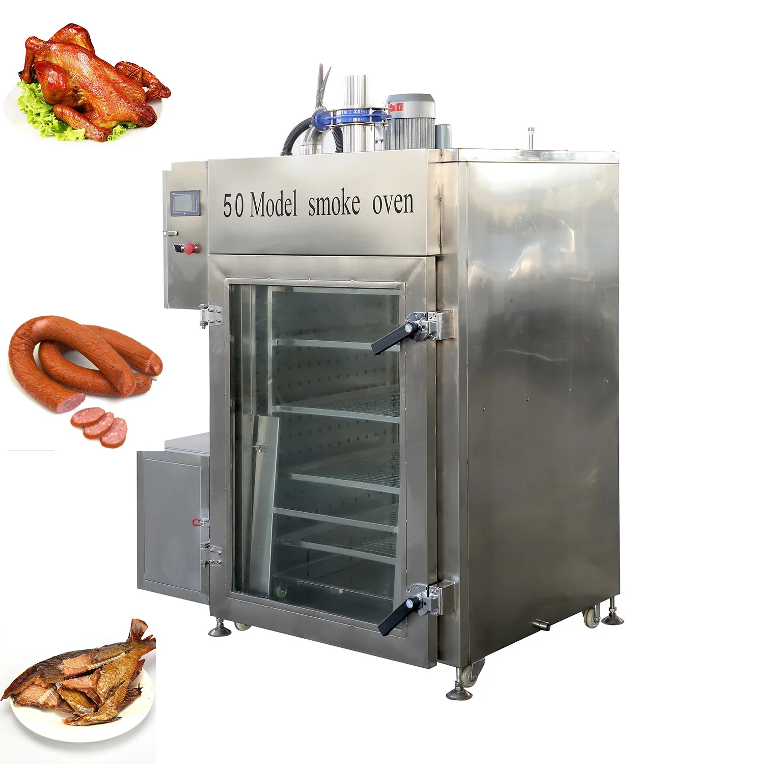 Commercial Gas Heating Smoke Oven Fish Duck Chicken Meat Fish Smoking Oven with Factory Price