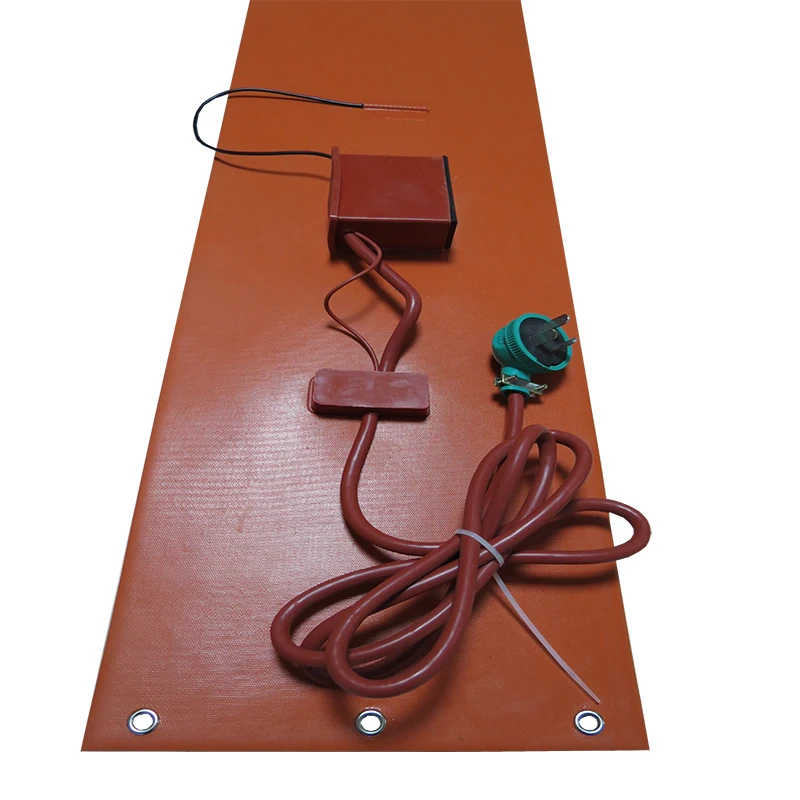 220V 250mmX1740mm 2kw Silicone Rubber band heater with Plug for 55 Gallon/200L Oil Drum Heater