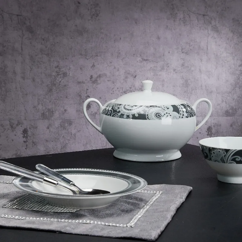  74pcs vajilla de ceramica porcelain Dishes Bowls dinner plates set for