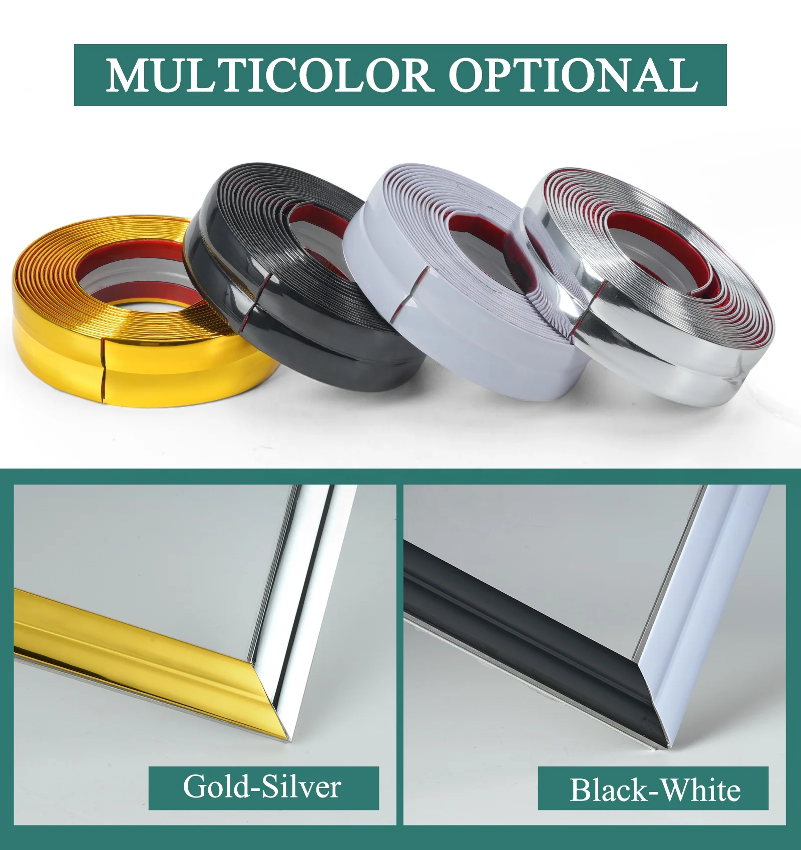 Peel and Stick Baby Proofing Edge Corner Trim Guards  Decorative Protectors for Wall Cabinet Table Drawers