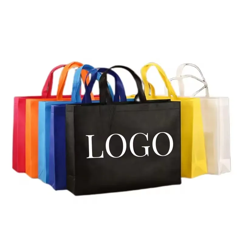 Factory Custom logo Eco Friendly High Quality Reusable Supermarket Shopping bag Non Woven t shirt bag