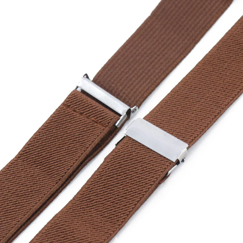 2024 Fashion Custom Y Shape Pure Color Elastic Suspender  For Kids