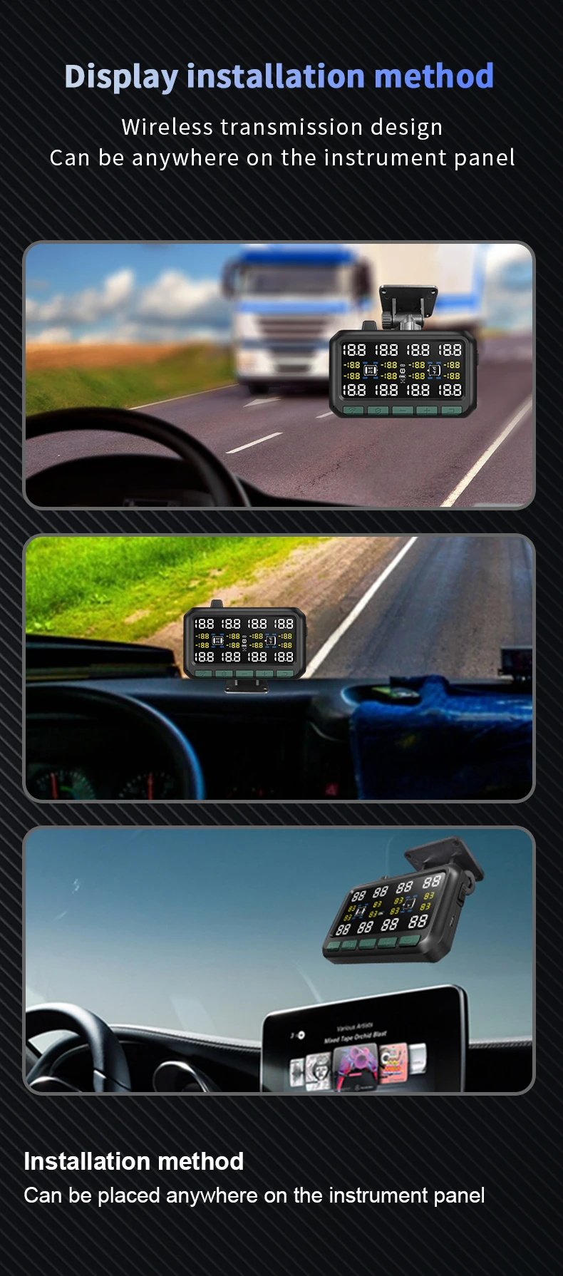 universal Motorhome tpms tyre tire pressure monitor monitoring system careud