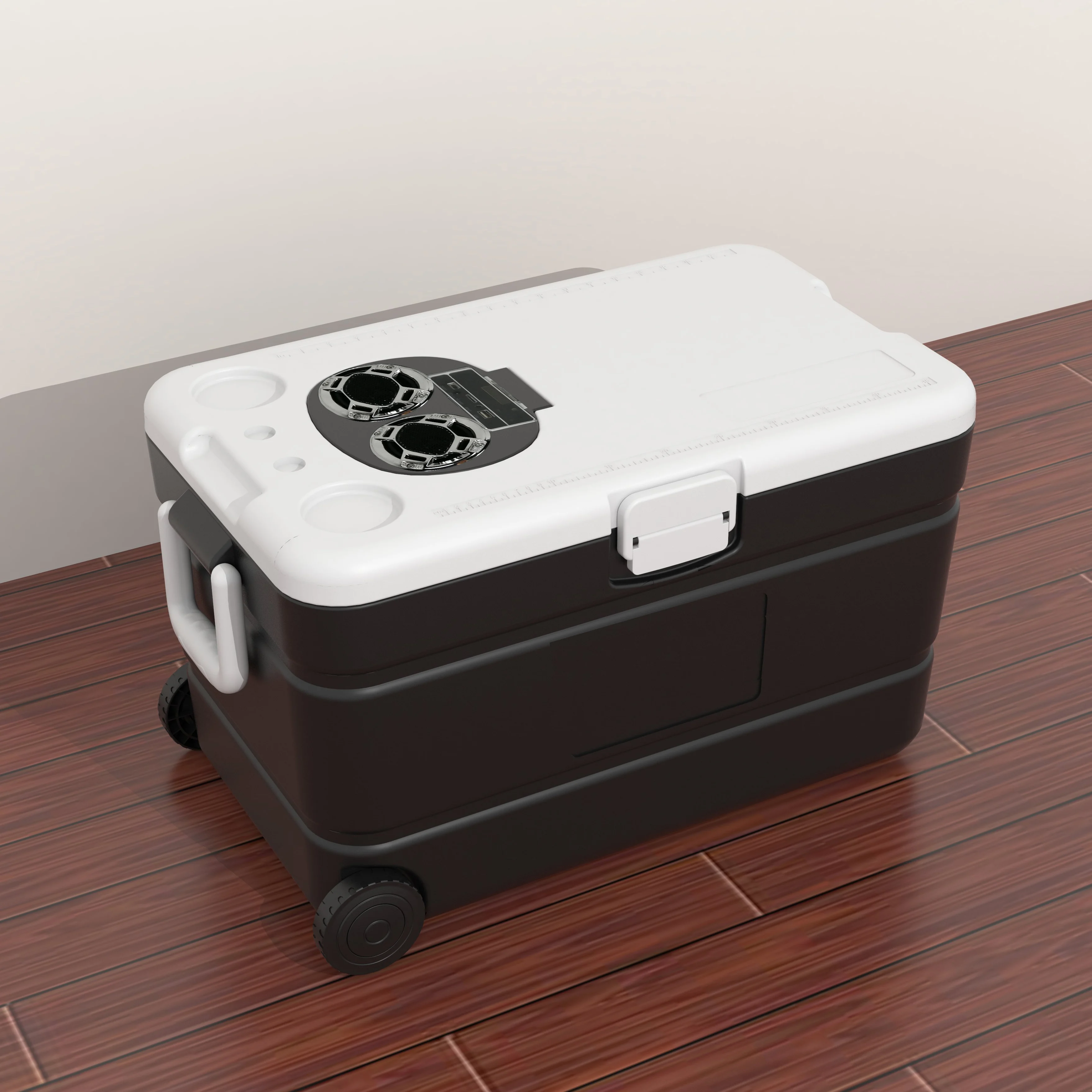 43L wholesale insulated can cooler box Waterproof Speakers on wheel,bocinas bluetooth
