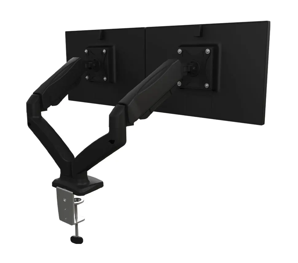 AUKI Dual 32 inch Vesa Arm Gas Spring Monitor Arm Stand For Monitor Hot Selling Lcd Monitor  Mount