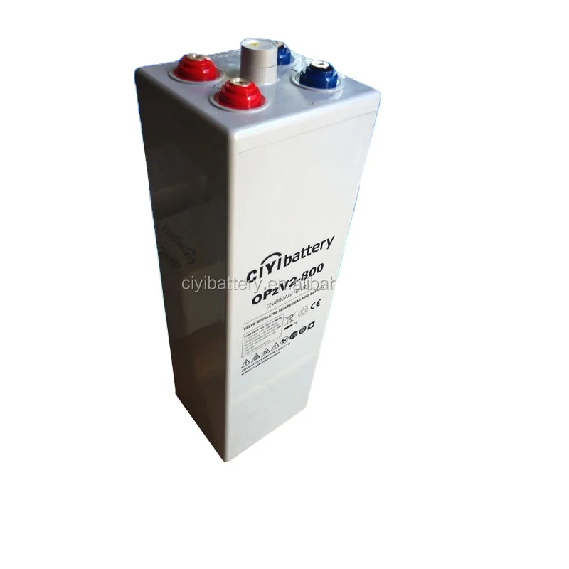 26 Years Max Life OPZV battery Tubular Lead Acid Battery 2V 800AH