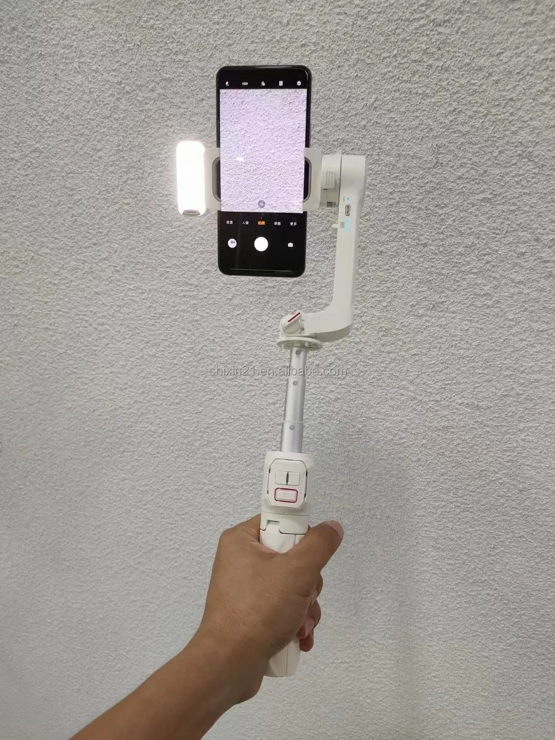 New A10 Variable Axis Handheld Gimbal Stabilizer No App Extendable Selfie Pod For Mobile Phone Live-stream Vlogging Film