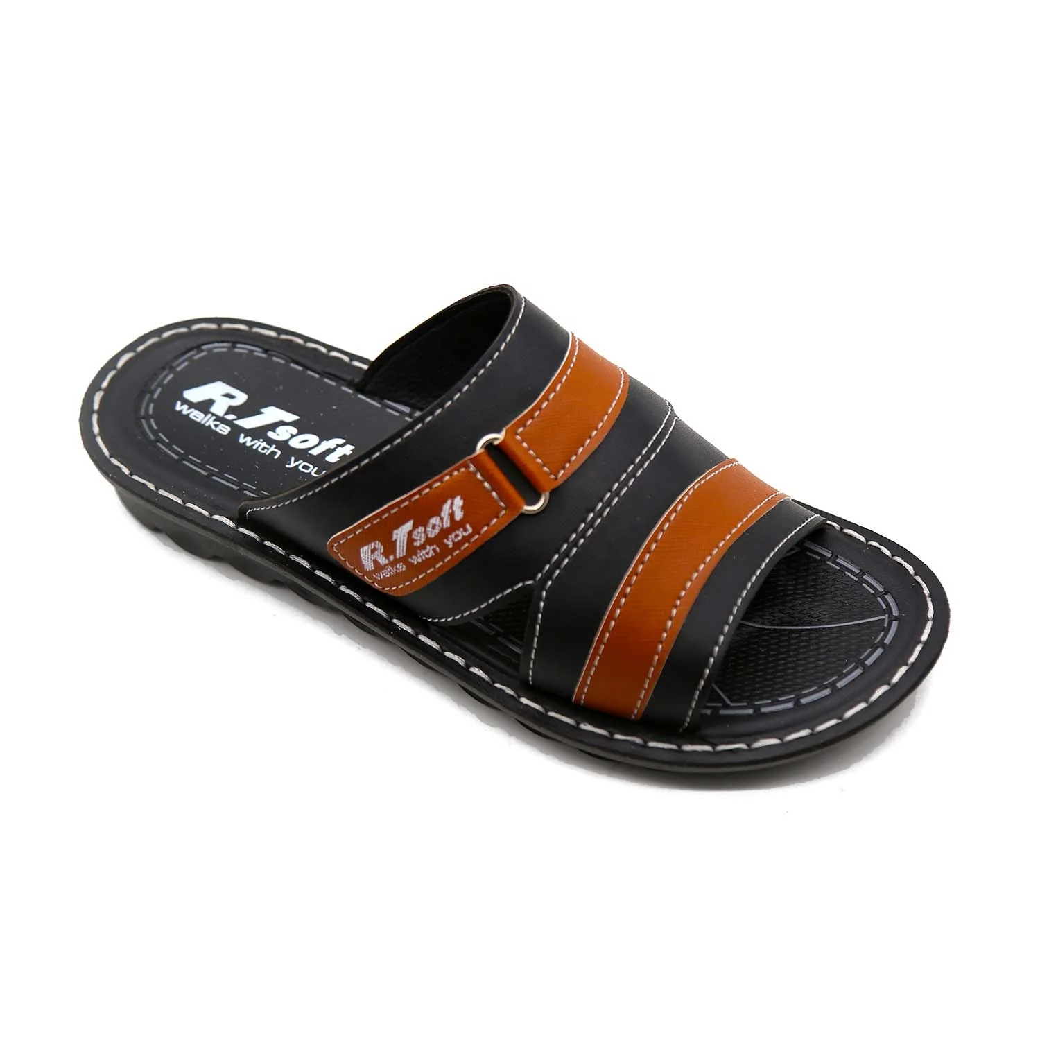 Wholesale Cheap Men PU Slippers Beach Shoes Wedge Heel Pu Design Sandal slippers for Men