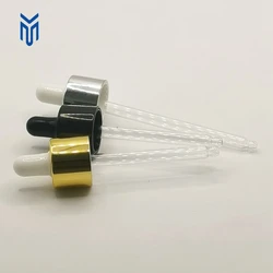 Wholesale 20mm Glass Pipette Dropper uv Medicine Dropper For Cosmetic Dropper Bottle