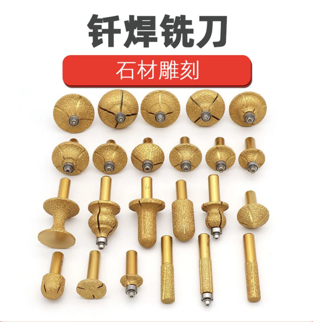 Stone engraving tool grinding wheel diamond profiling router bit for Masonry