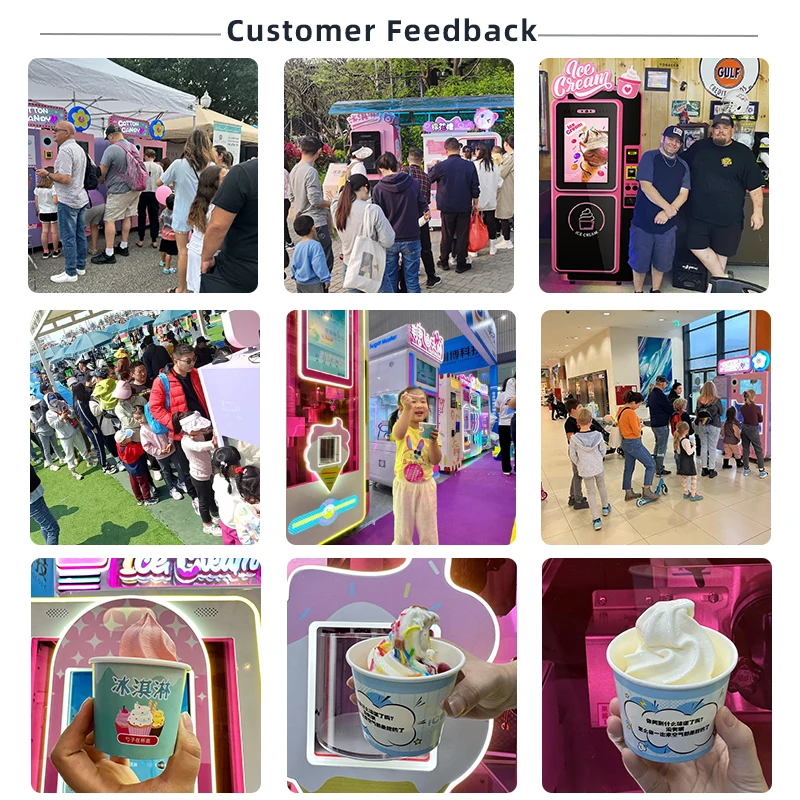 Automatic Ice-cream Making Machine Self Service Soft Ice Cream Vending Machine