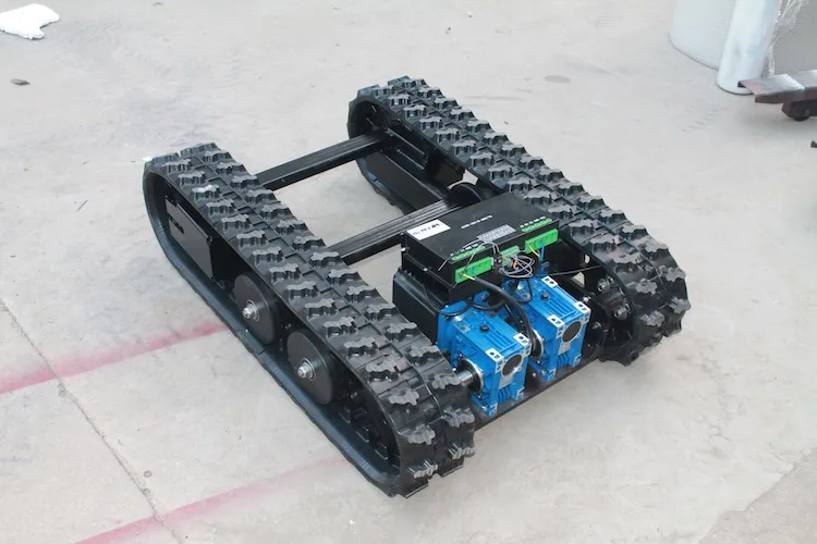 Tracked chassis robot Rubber crawler loading weight 50kgs -800KG Rubber Tracked Chassis Undercarriage