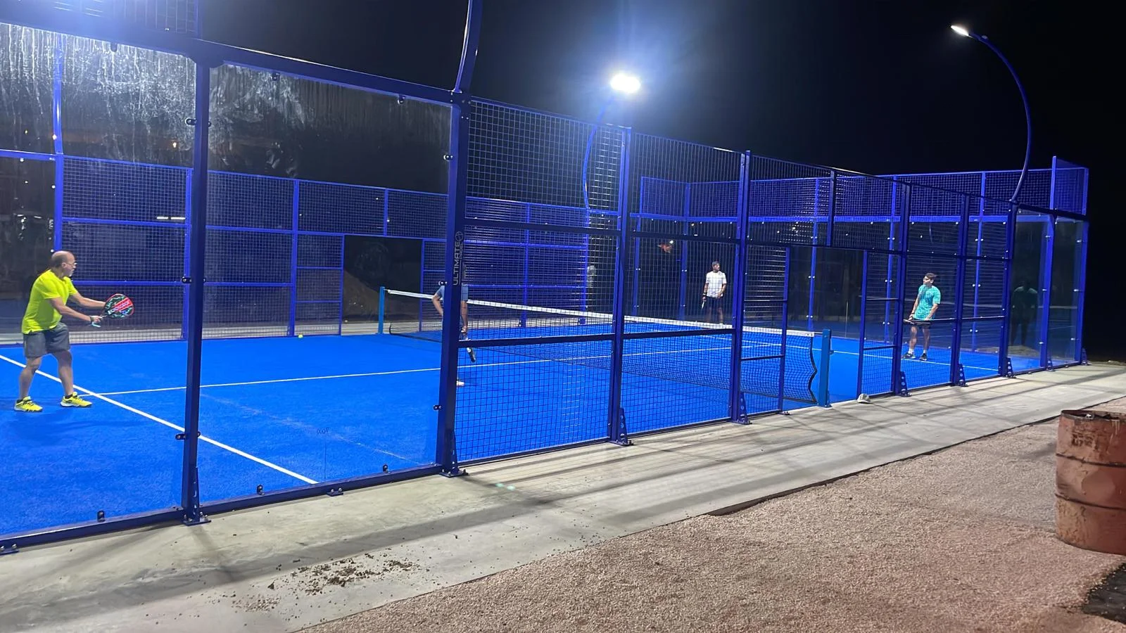 Wanhe Professional 200W LED Light Paddle Tennis Court High Quality Outdoor Application Made with Glass Steel-Direct from Factory