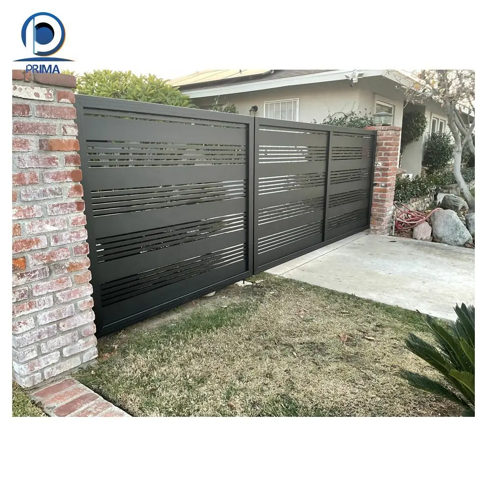 Prima new products gate fence  fence gate door professional wrought iron gate and fence