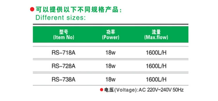 JR RS-718A RS-728A RS-738A Seawater Fish Tank Protein Separator Pneumatic Filter Protein Separator