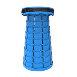 Портативный складной стул, легкий Регулируемый пластиковый табурет для рыбалки и путешествий