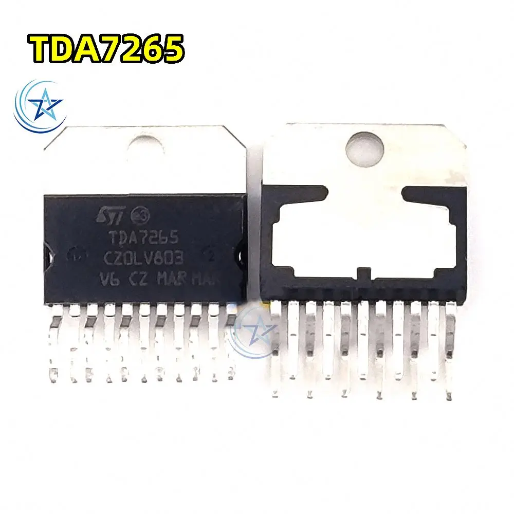 10PCS  New original TDA7265 ZIP-11 dual channel audio power amplifier chip audio power amplifier block  Linear -amplifier- audio