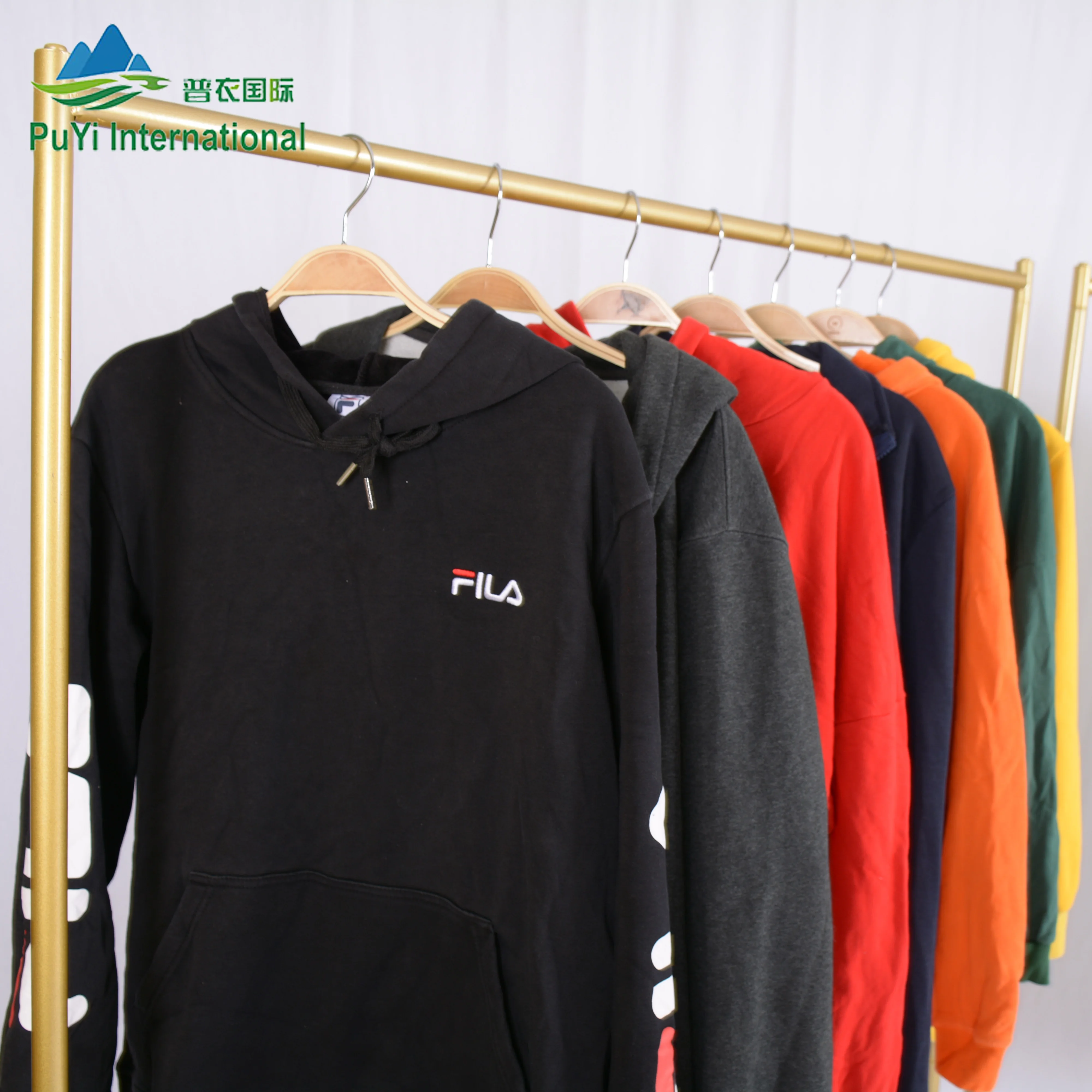 branded used thick hoody sportswear korean bales mixed used clothing 45kg clothes used man clothing