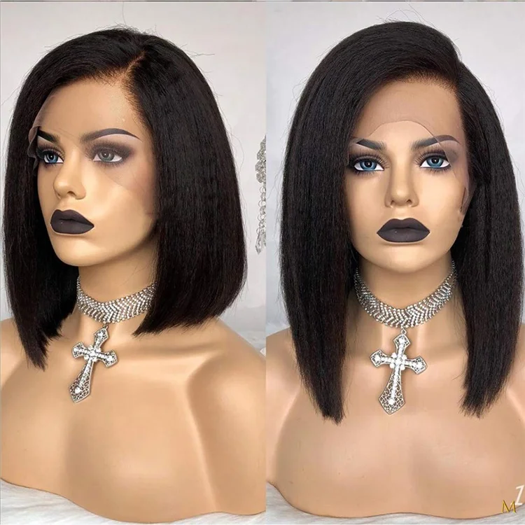 
 Лидер продаж, красивый парик 13x4 на сетке спереди, поставщик человеческих волос, натуральные волосы, бразильские курчавые прямые парики боб, оптовая продажа, парики для наращивания волос  