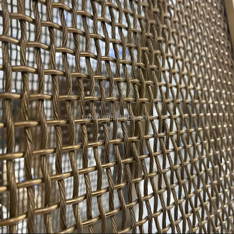 Stainless Steel and Aluminum Exterior Wall Protection Anti-Fall Rope Wire Mesh Screen & Room Divider