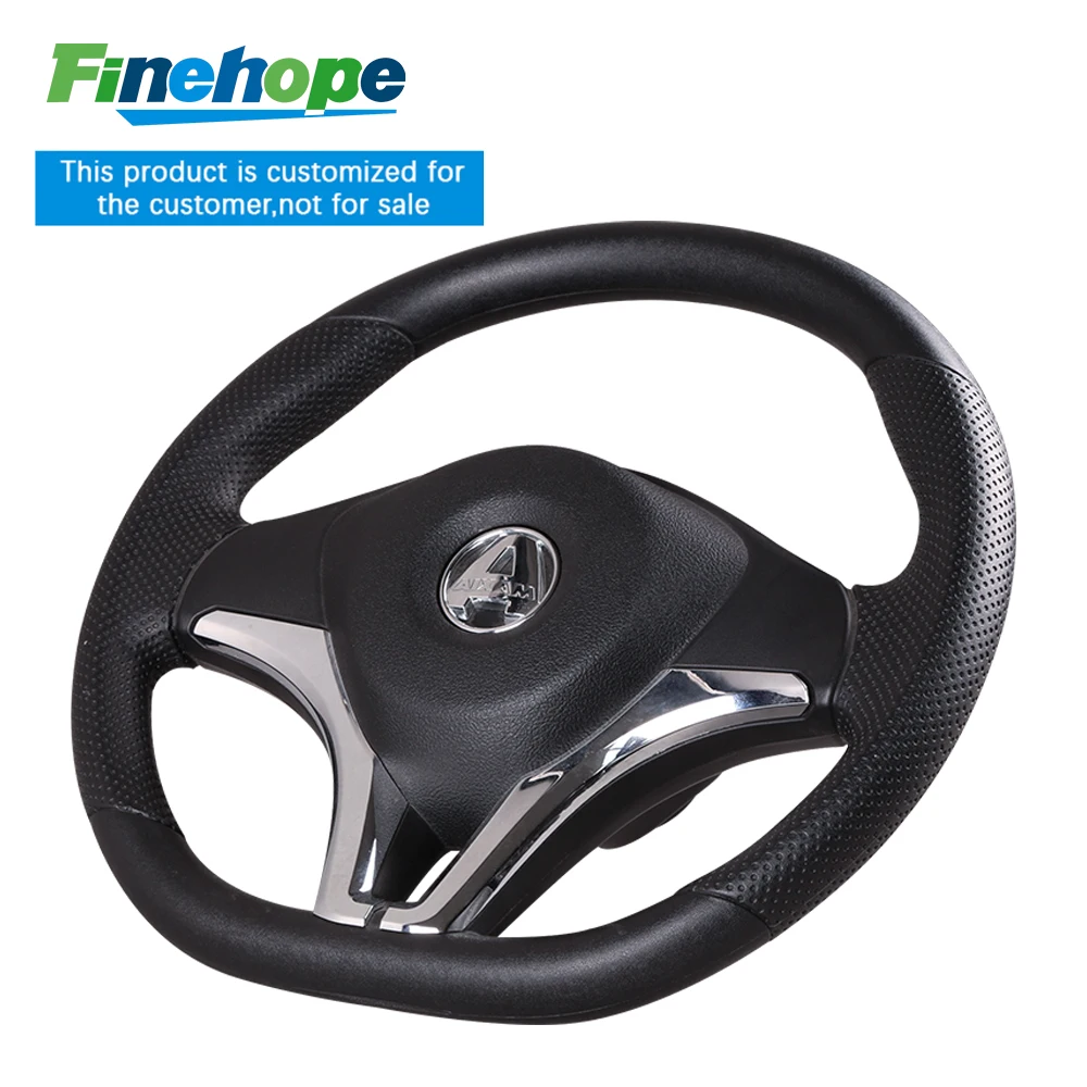 customize PU Polyurethane steering wheel China Manufacturer Classic Durable Spare Parts with Perforated Leather  water proof