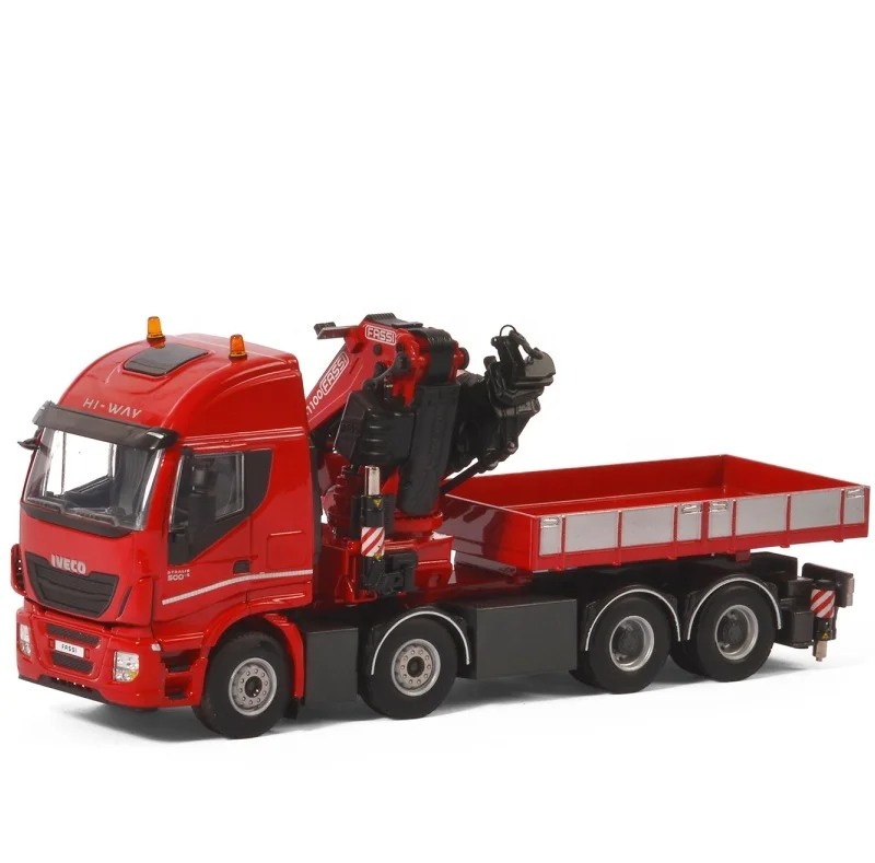 Custom metal diecast scale model truck toy truck trailer lone vehicle