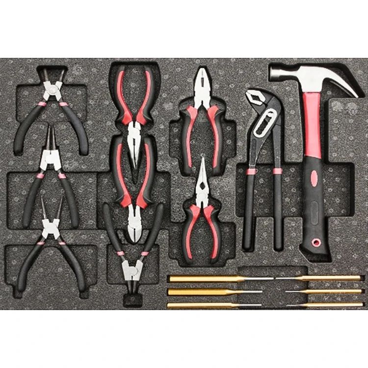 
233PCS Super Rolling Metal Trolley Car Repair Hand Tool Cabinet 