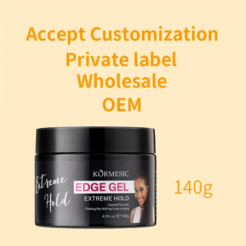 KORMESIC OEM organic wholesale vendor custom strong extra hold pomade hair braid gel for braids