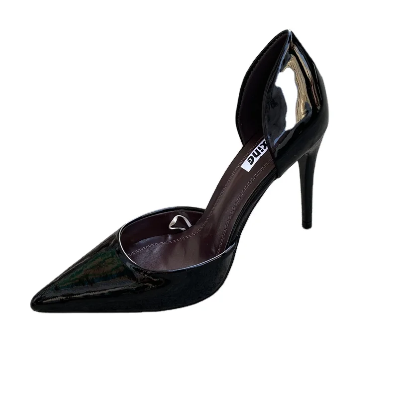 Women wholesale good quality closed pointed toe pumps sandals high spike heel sexy sandals shoes