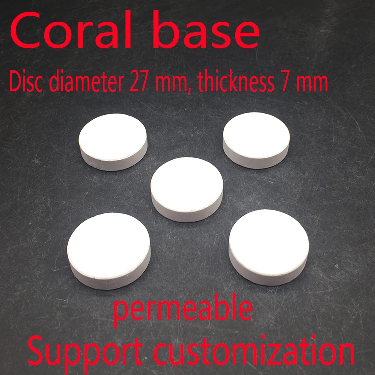 
Coral fragment base sps button ceramic base round diameter 2.7cm coral base manufacturer custom made 