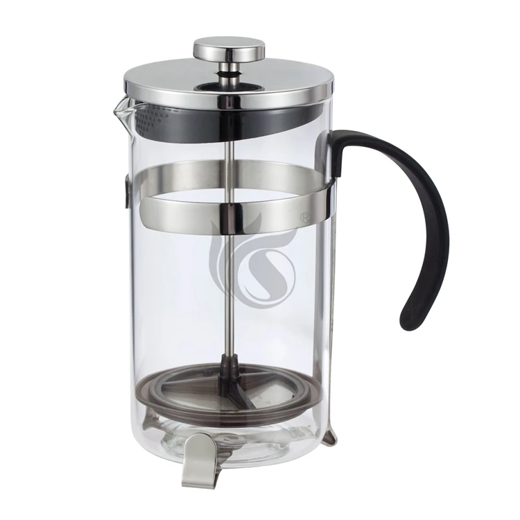 304 Grade Stainless Steel French Press Coffee Maker Glass French Press Coffee Tea Maker