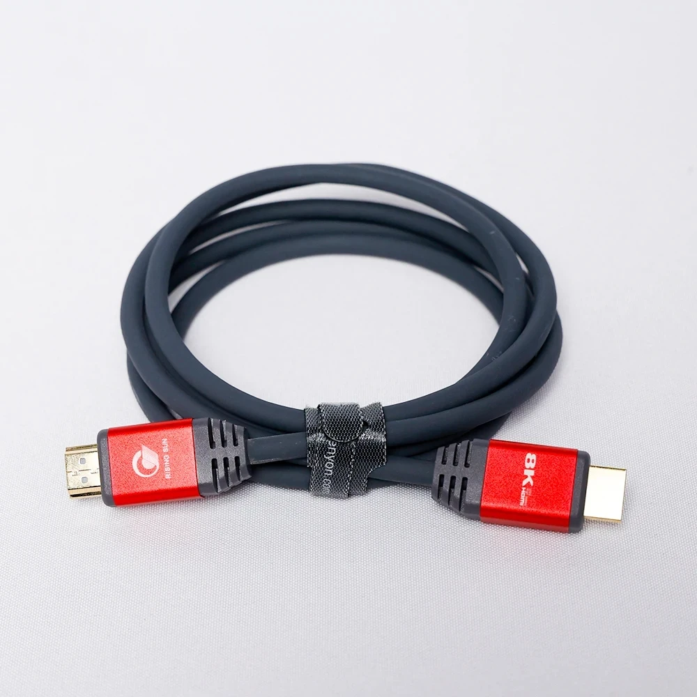 4K HDMI совместимый кабель 35 футов/10 м высокоскоростной Красный нейлоновый плетеный щит HD 2 0 поддерживает * 2K Ethernet