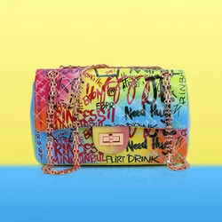 INS Hot Luxury PU Leather Waterproof Travel Crossbody Messenger Bag for Girls