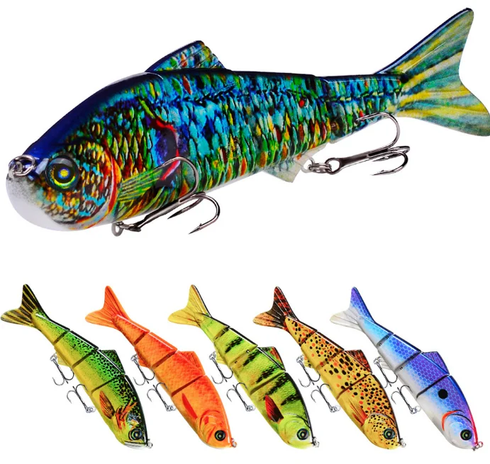 N77 155mm 38g four sections colorful hard plastic fishing lures