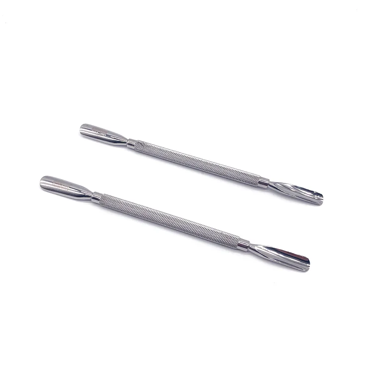 stainless steel manicure Nail flat Cuticle Pusher metal Spoon Cut Manicure Pedicure Remover
