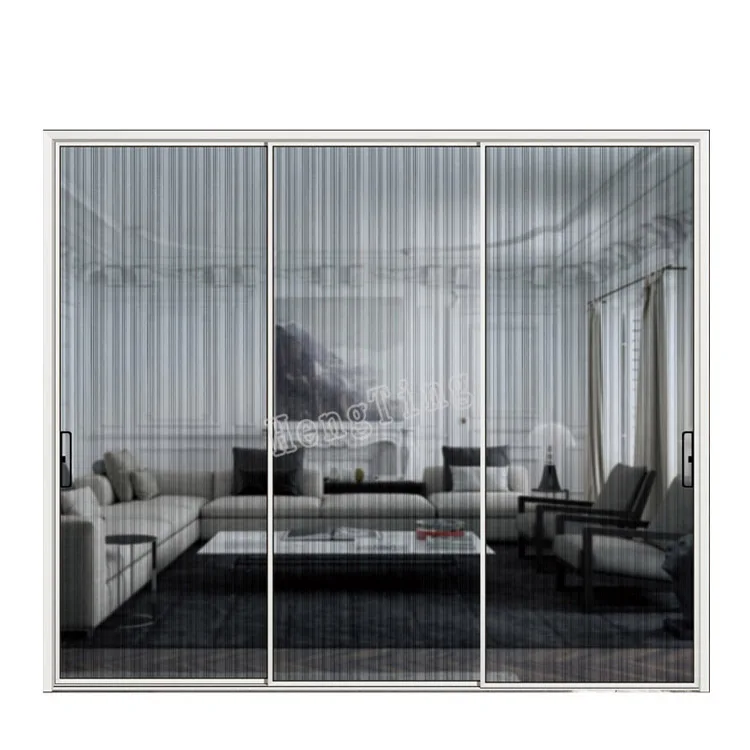 
2021 customized heavy duty hanging system and ground tracks aluminum sliding door 